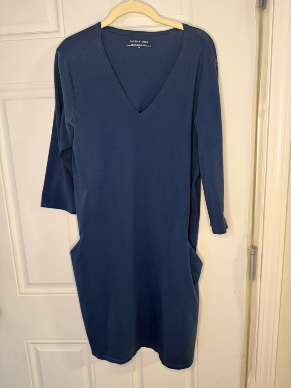 Eileen Fisher V-Neck Long Sleeve Dress
